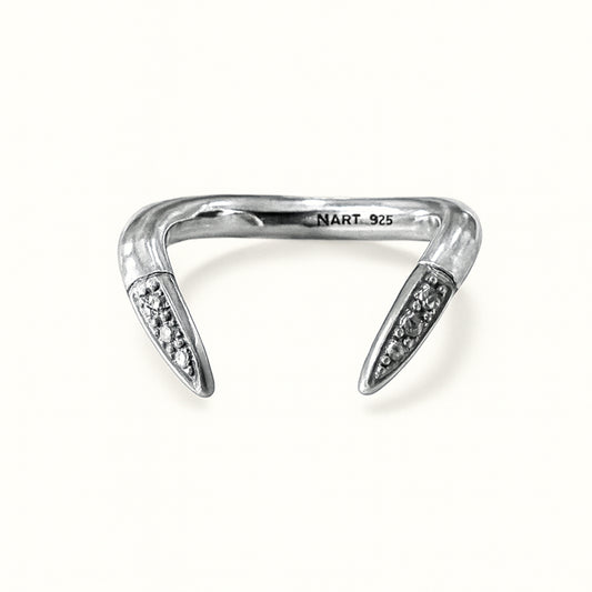 Anel Garras - Prata 925 + Diamante CVD