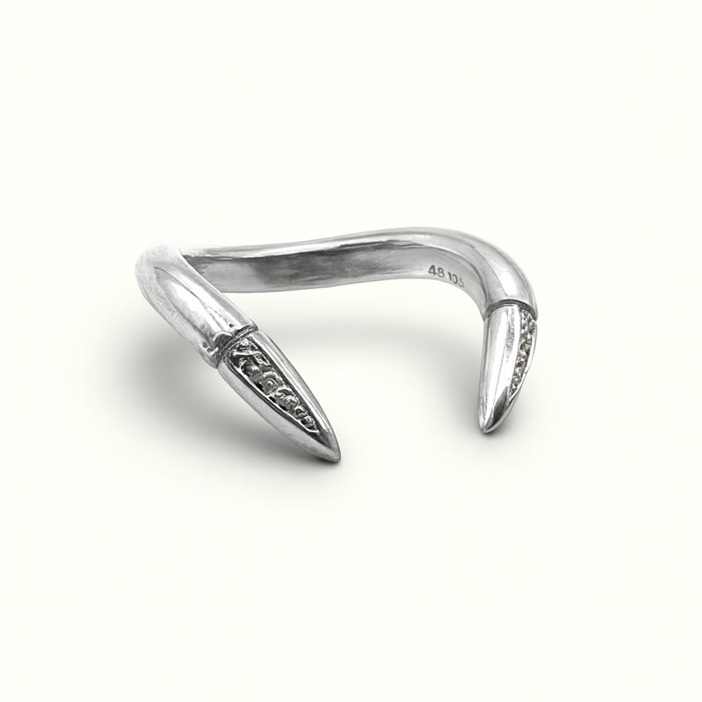 Anel Garras - Prata 925 + Diamante CVD