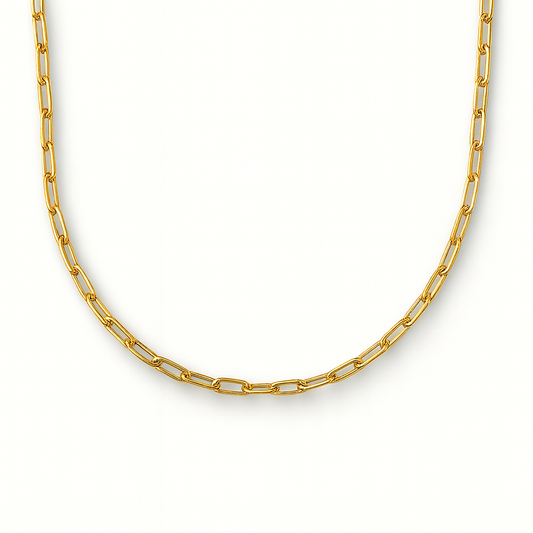 Corrente Cadeado - Banho de Ouro