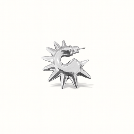 Brinco Punk Unitário - Banho de Platina