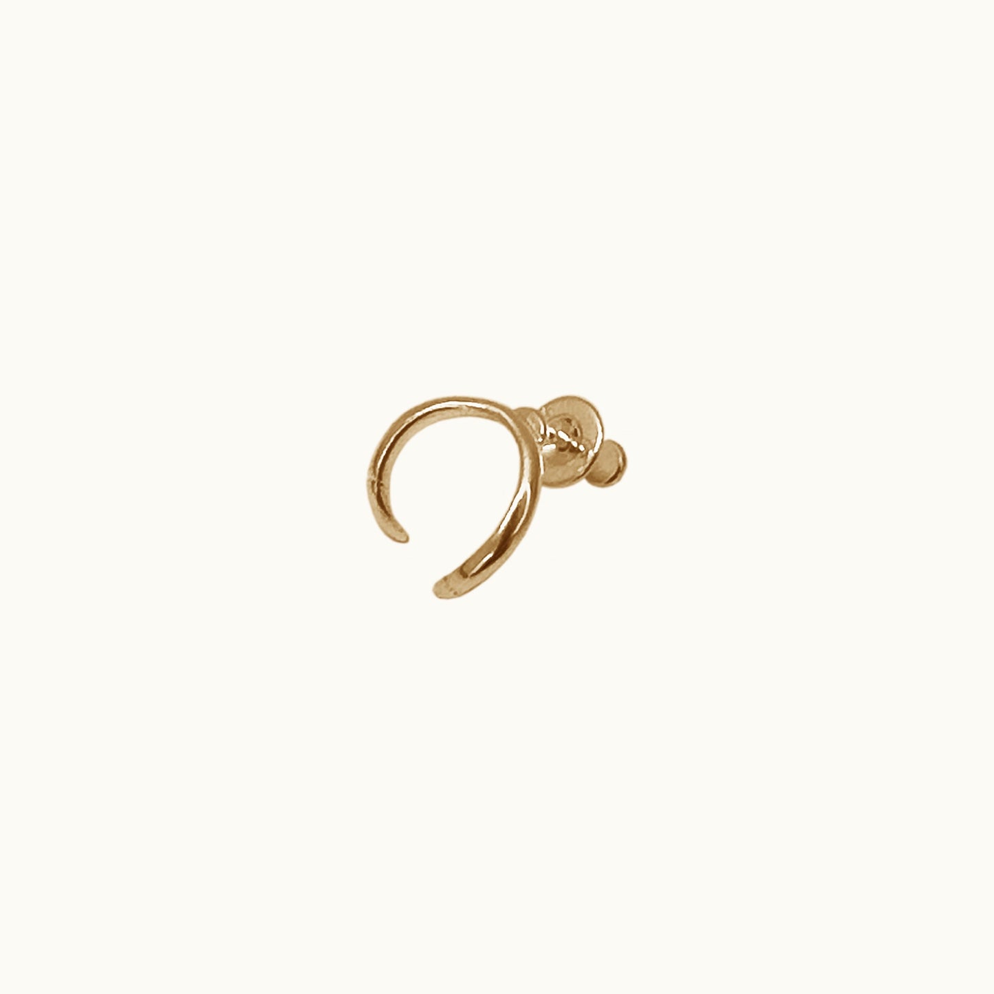 Brinco Garras Micro - Prata 925 + Banho de Ouro 18k (unitário)