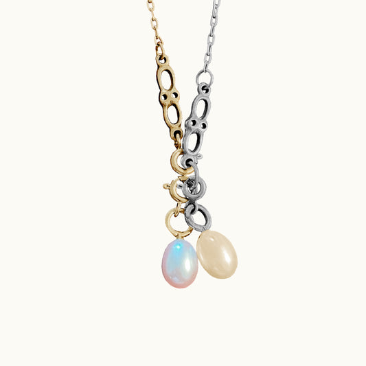 Colar Eros - Prata 925 + Banho Ouro 18k e Platina (Cópia)