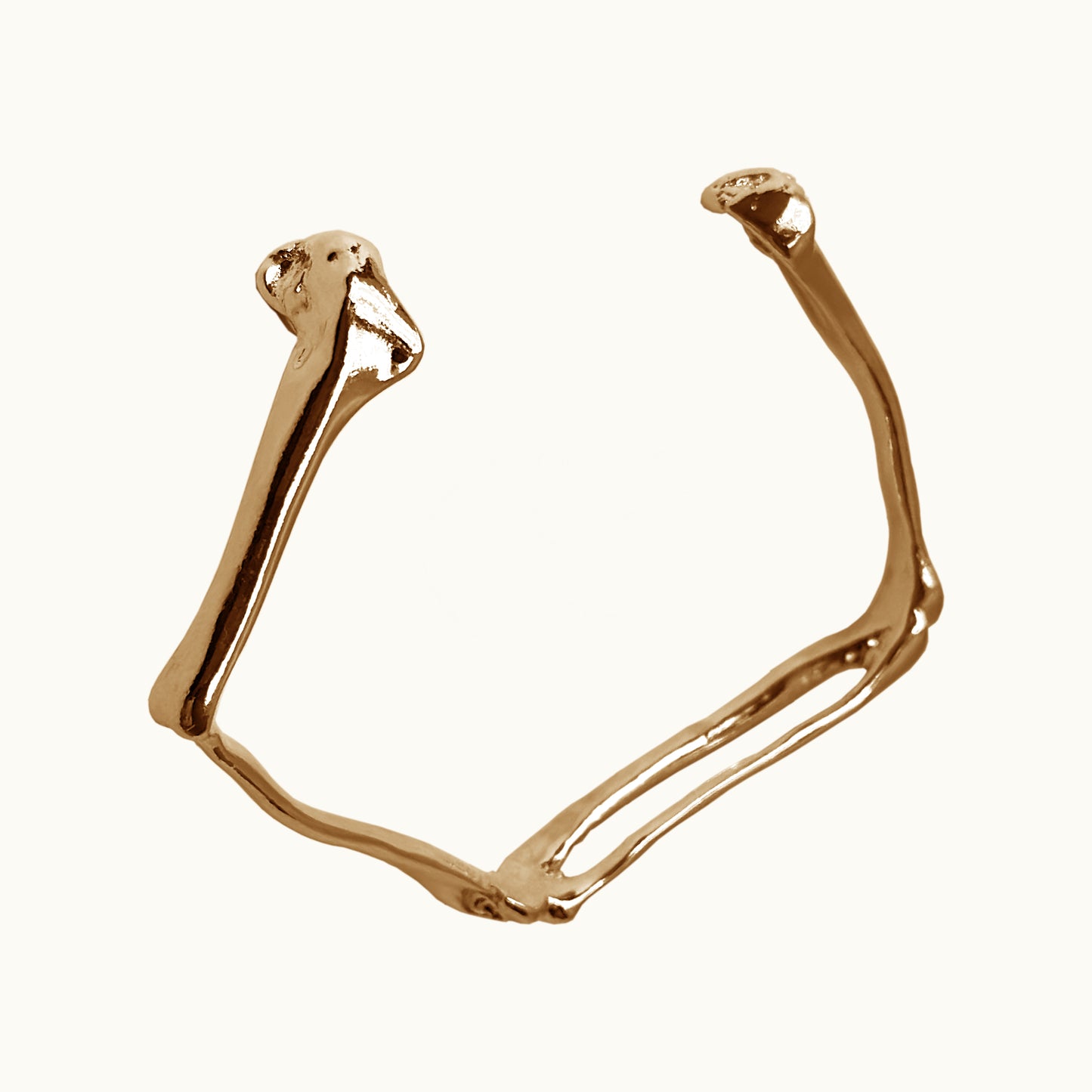Bracelete Bones - Banho de Ouro