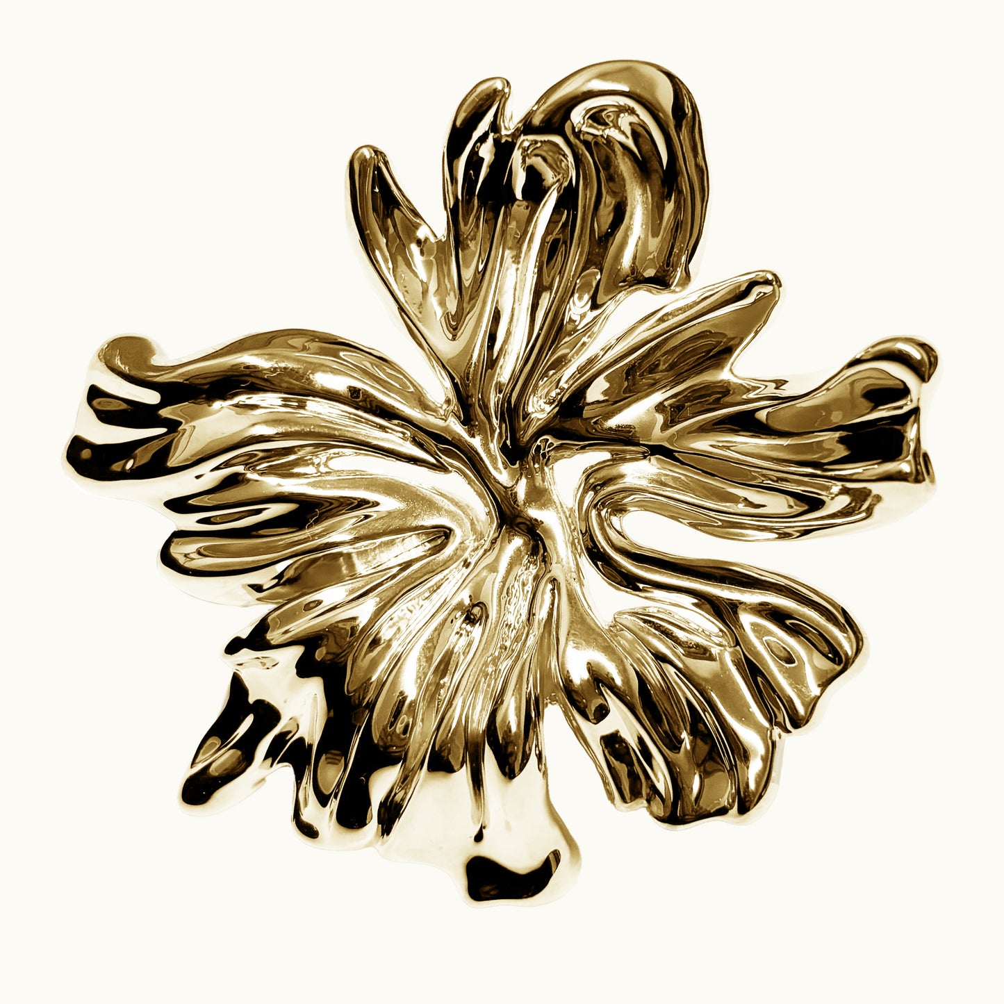 Anel Fiore - Banho de Ouro 18k