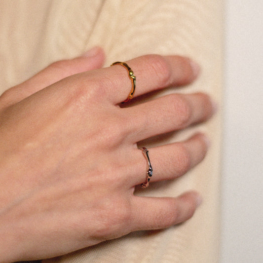 Anel Memento Mini - Banho de Ouro 18k