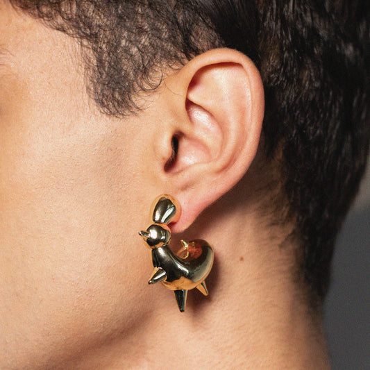 Brinco Punkemon - Banho de Ouro 18k