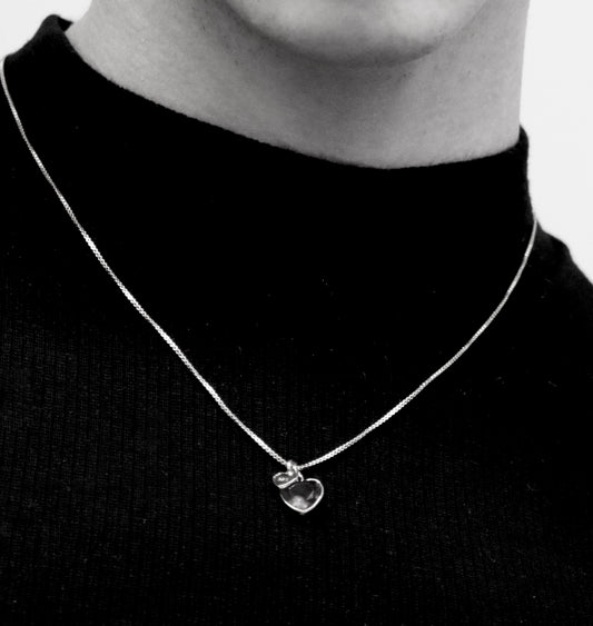 Colar Cuore - Prata 925 com banho de ouro