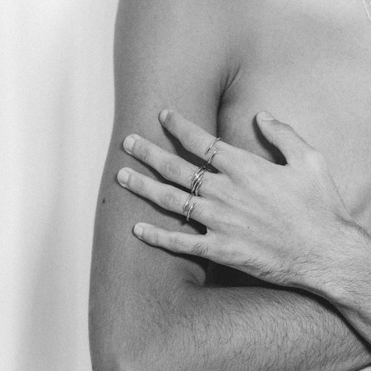 Anel Fio - Prata 925 + Banho de Ouro 18k