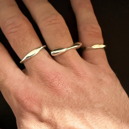 Anel Bevel - Prata 925