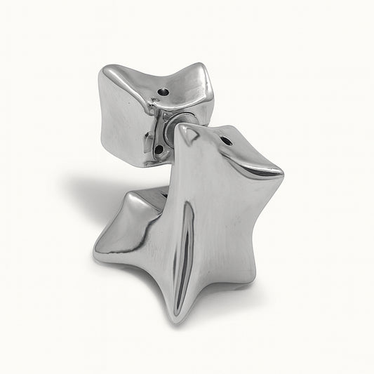 Brinco Distort - Banho de Platina