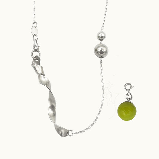 Colar Spell - Prata 925 e Jade