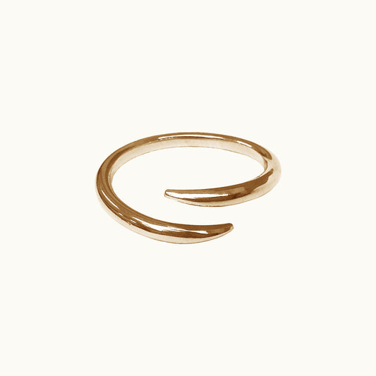 Anel Fio - Prata 925 + Banho de Ouro 18k