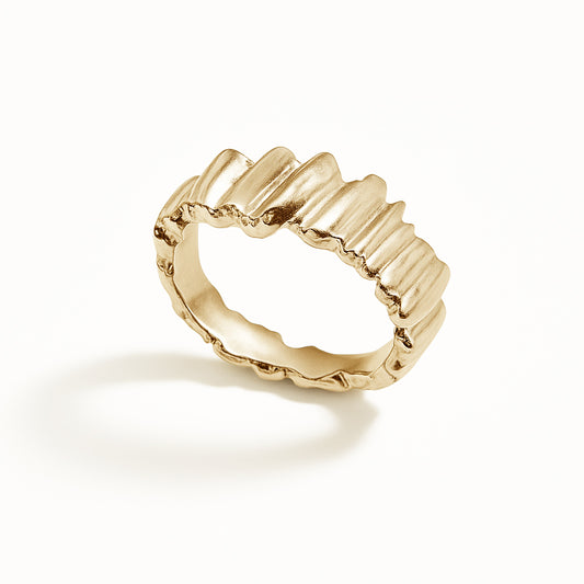 Anel Non Finito - Banho de Ouro