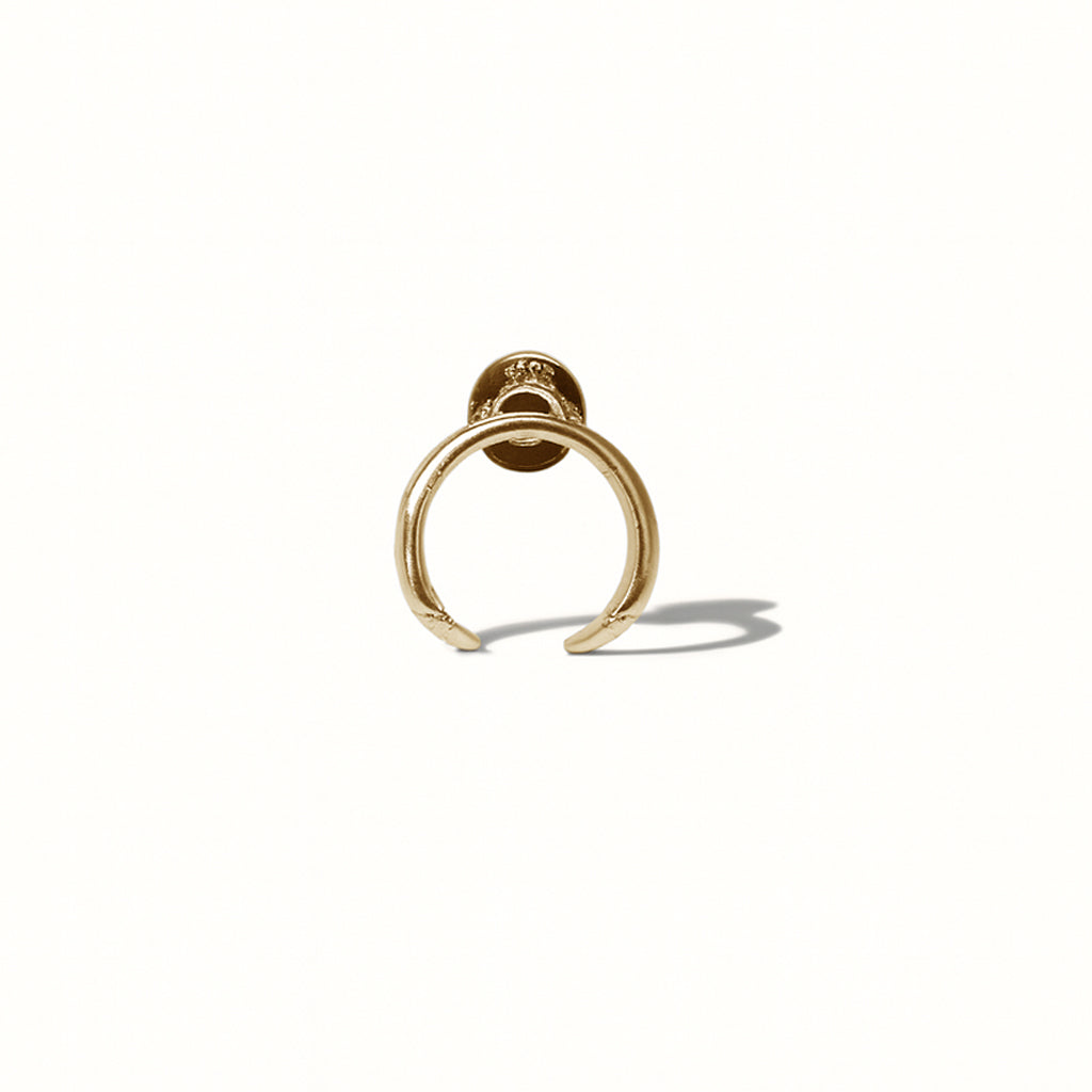 Brinco Garras Micro - Prata 925 + Banho de Ouro 18k (unitário)