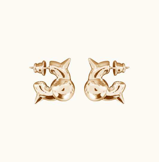 Brinco Stud - Banho de Ouro