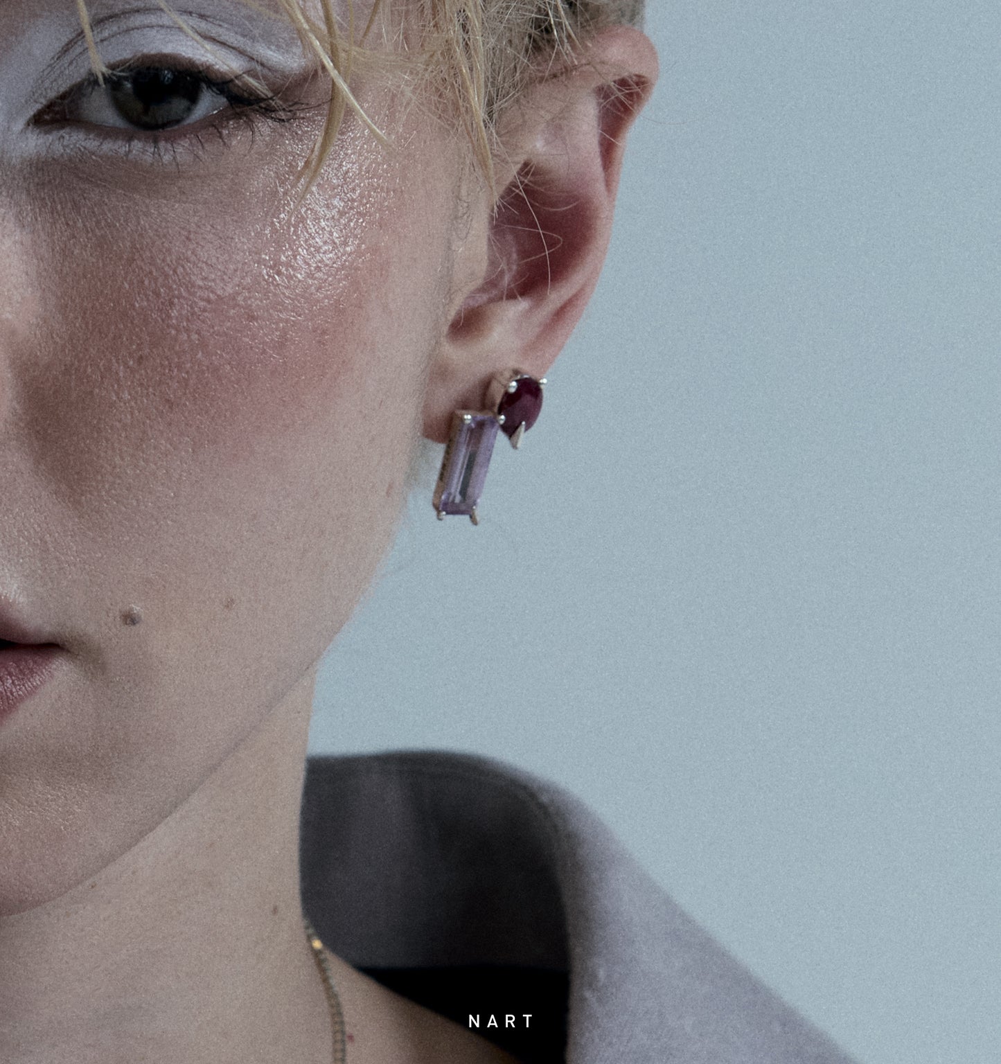 Colar Ímpar 010 - Prata 925 + Rubelita