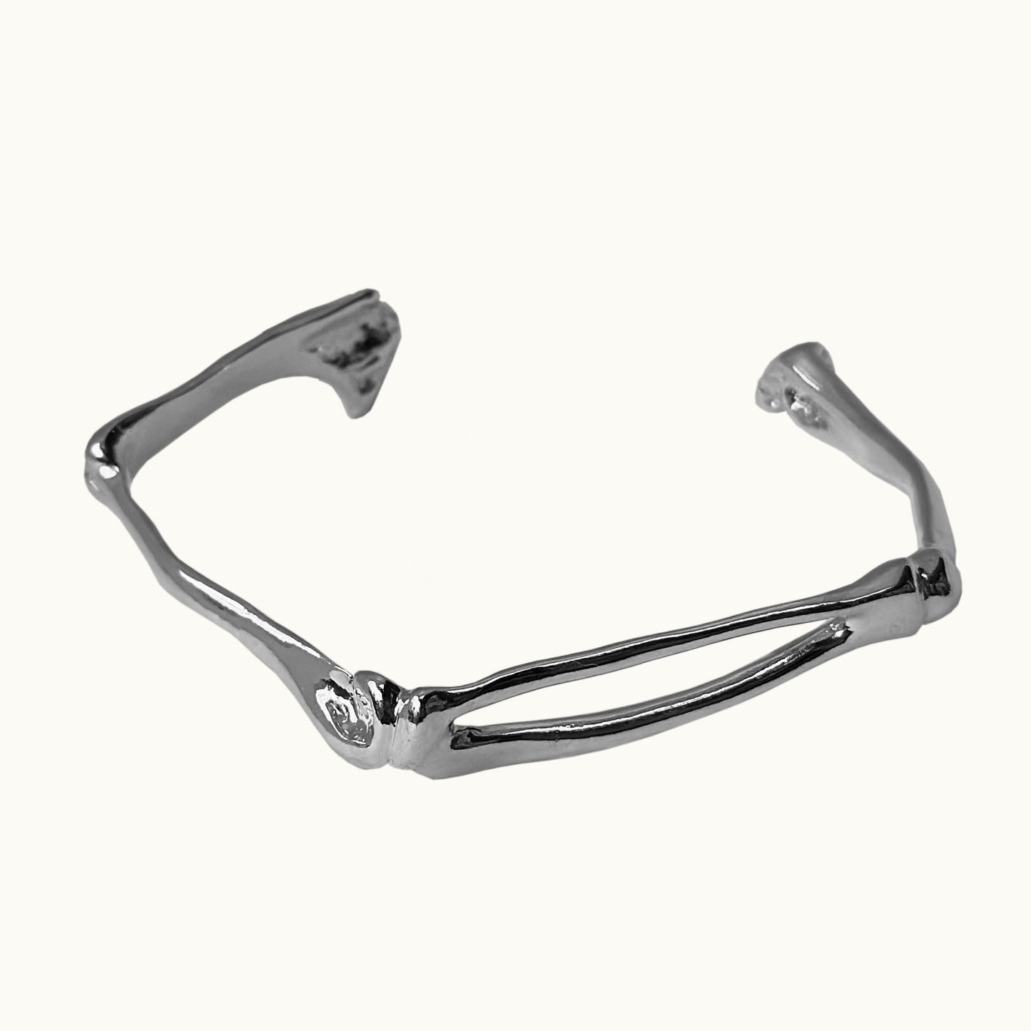 Bracelete Bones - Banho de Platina