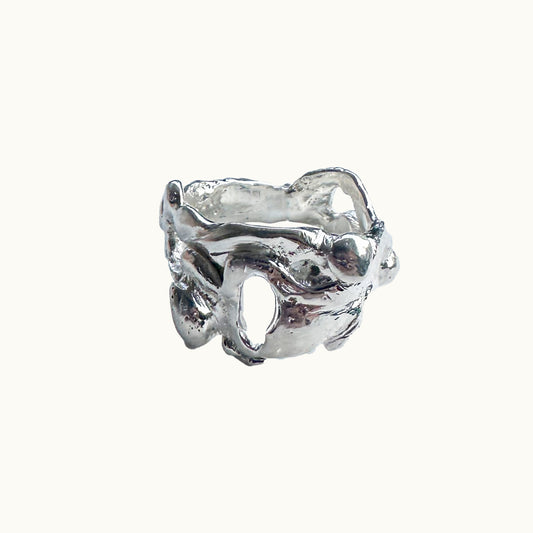 Anel Melt - Banho de Platina