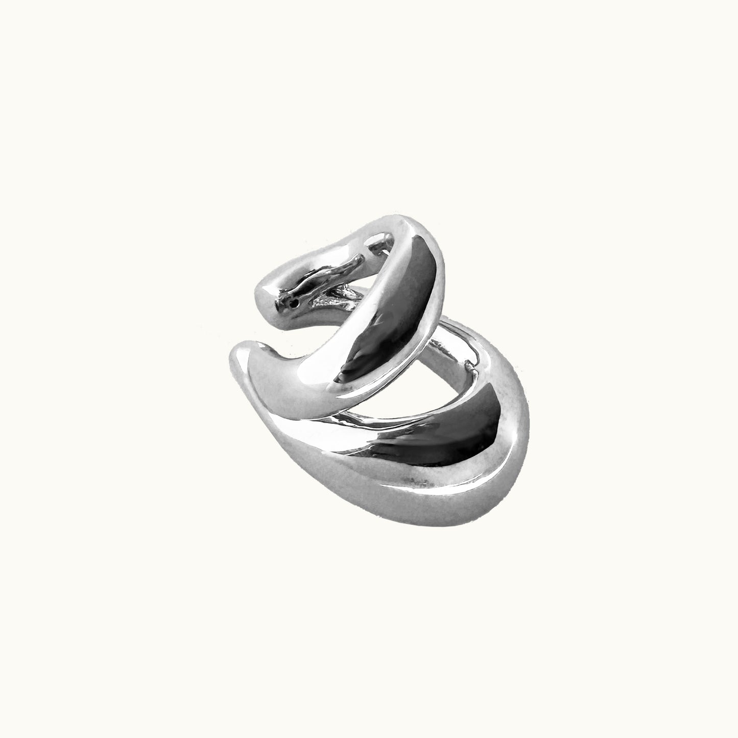 Earcuff Vuoto - Banho de Platina