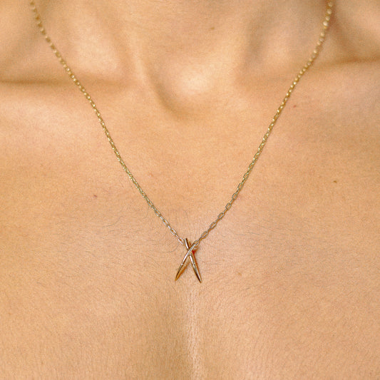 Colar Garras mini - Banho de Ouro