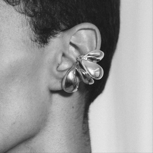 Earcuff Vuoto - Banho de Ouro 18k