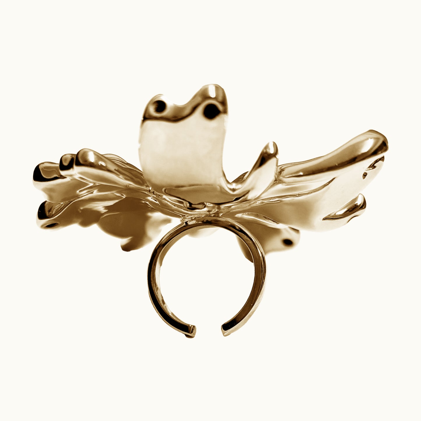 Anel Fiore - Banho de Ouro 18k