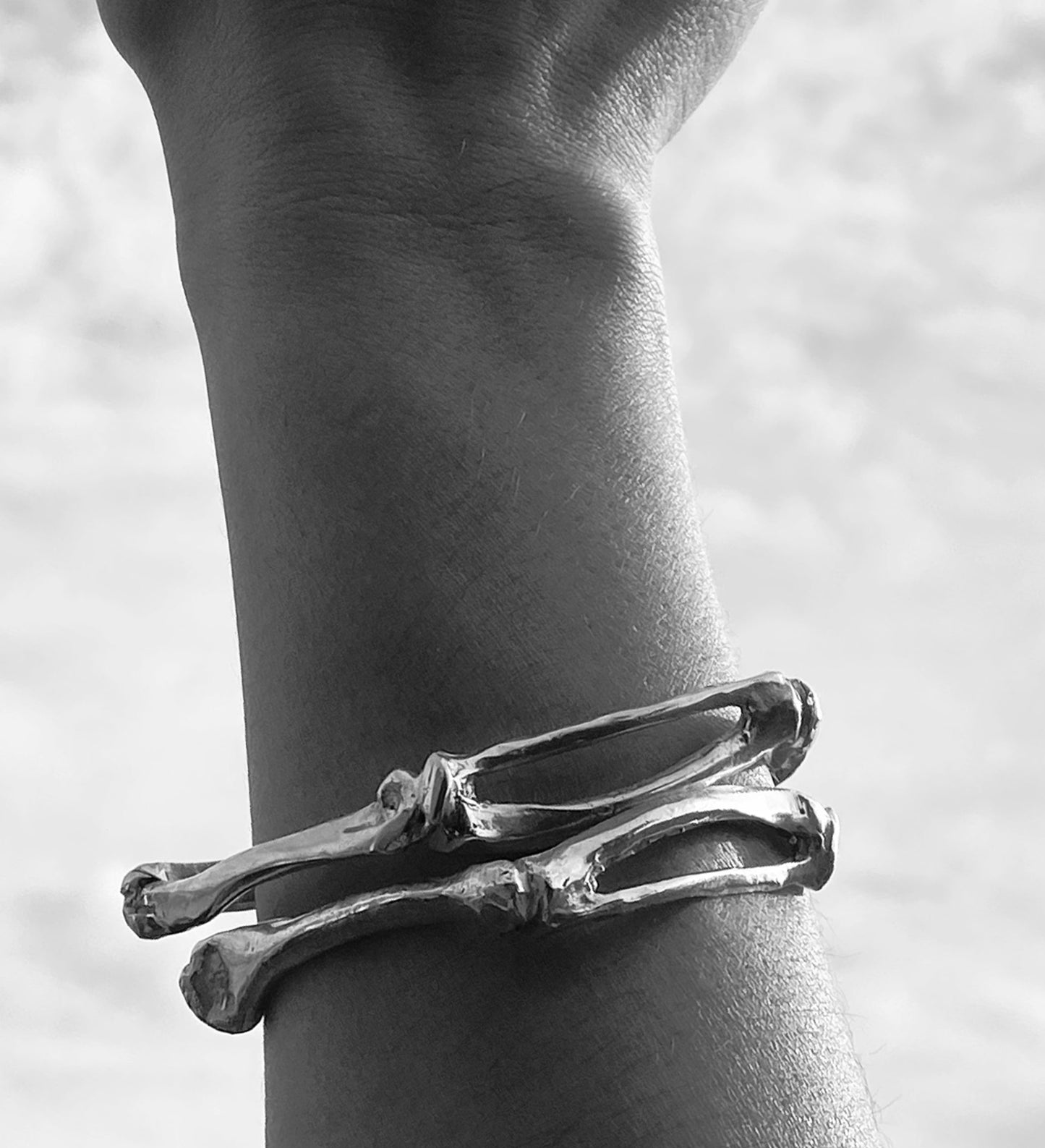 Bracelete Bones - Banho de Ouro