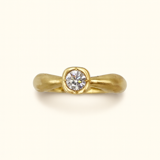Solitário N1 - Ouro 18k e Diamante