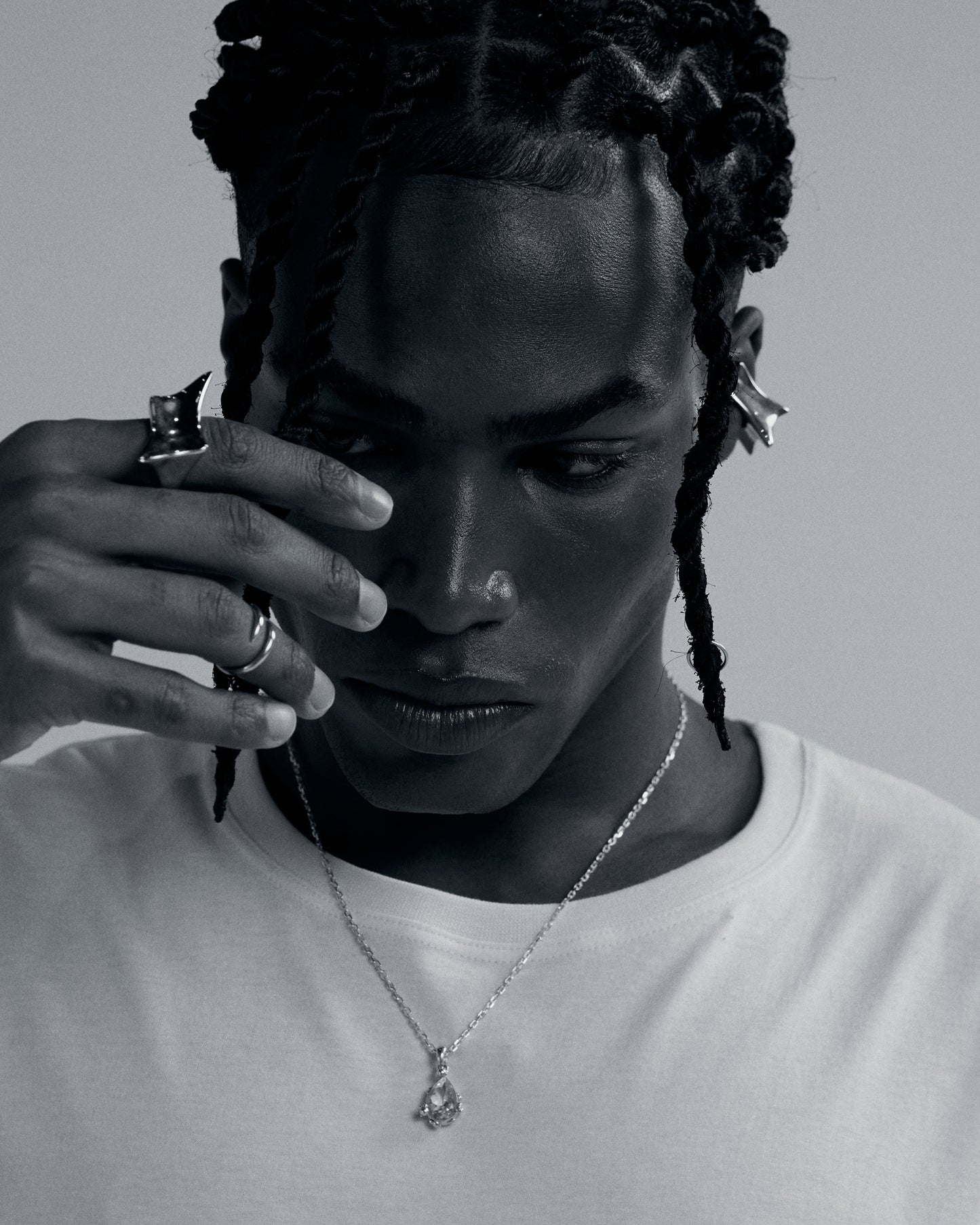 Pingente Bolhas - Banho de Ouro e Swarovski Verde