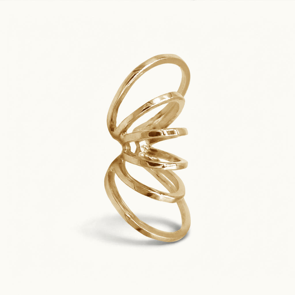 Earcuff 6C - Banho de Ouro 18k