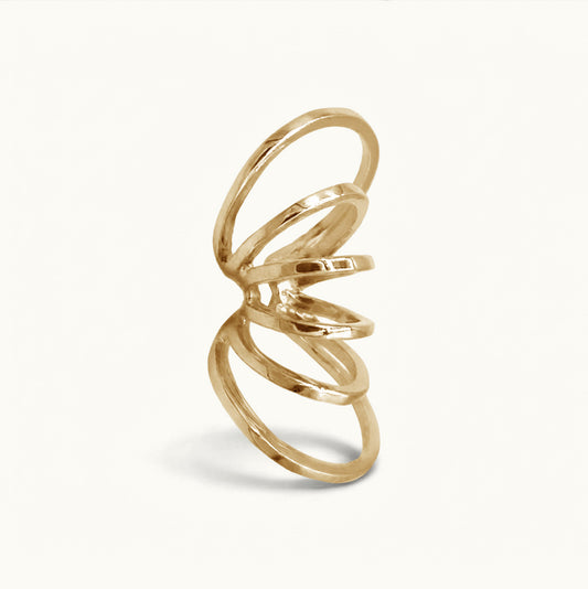 Earcuff 6C - Banho de Ouro 18k