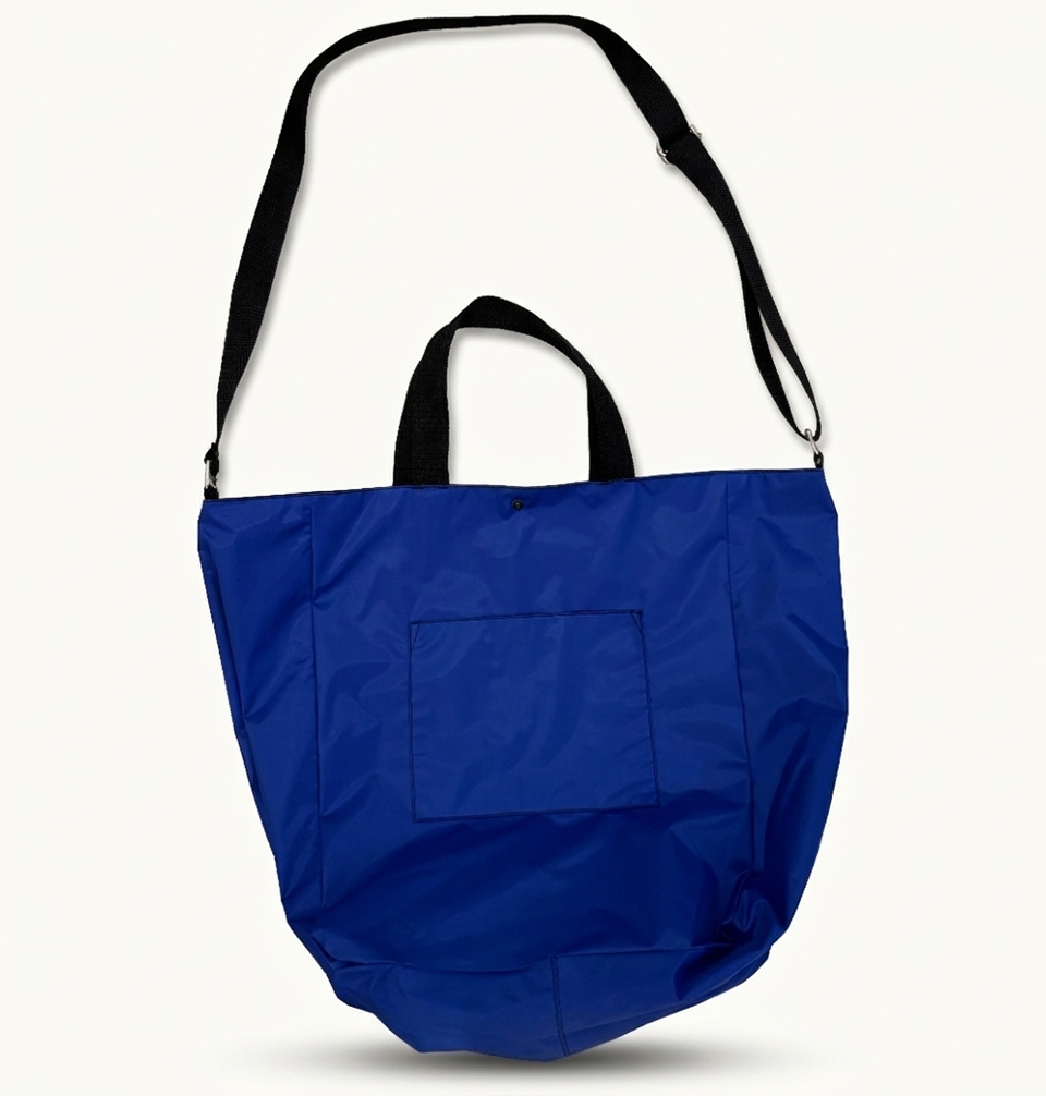 Bolsa Minimal Azul e Preta - Nylon