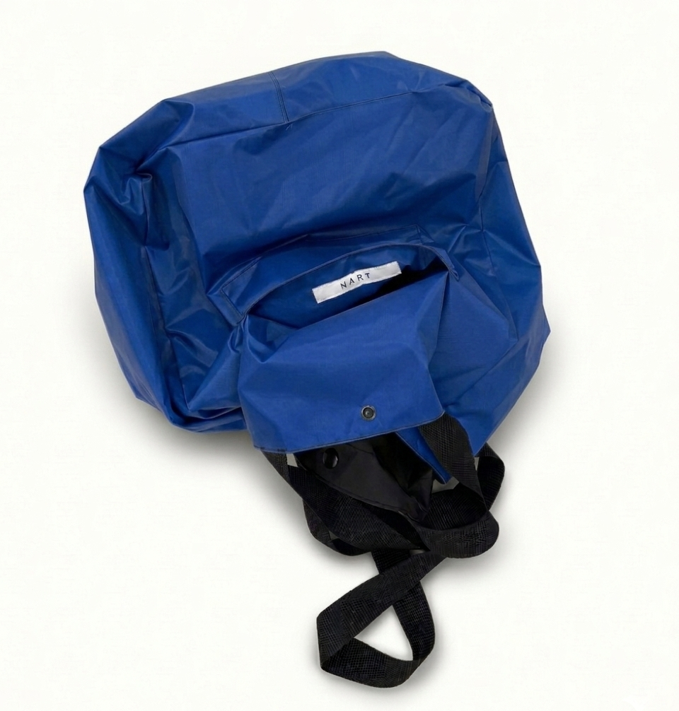 Bolsa Minimal Azul e Preta - Nylon