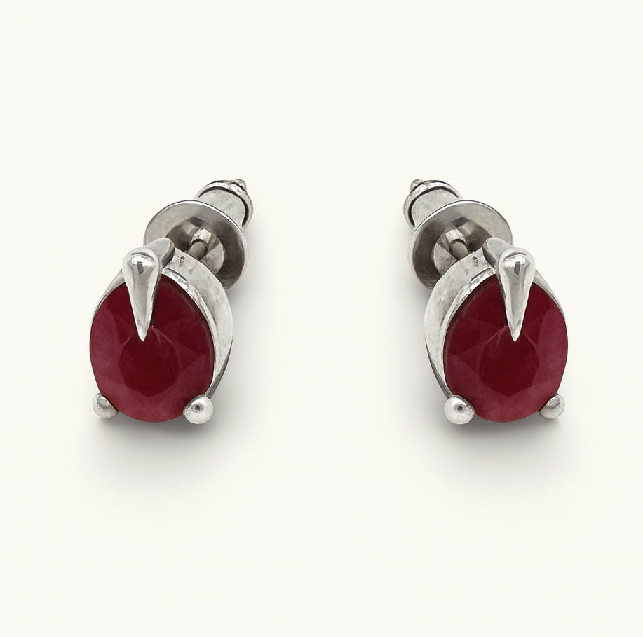 Colar Ímpar 010 - Prata 925 + Rubelita