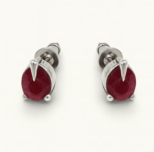 Colar Ímpar 010 - Prata 925 + Rubelita