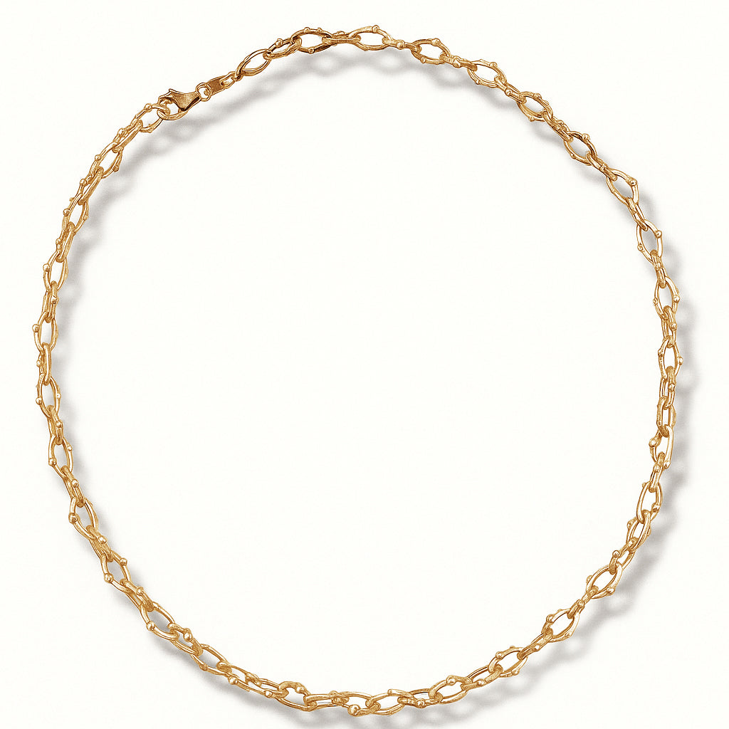 Colar Bolhas - Banho de Ouro 18k.