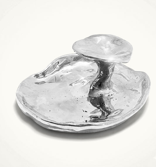 Castiçal / Incensário Fungo G - Alumínio