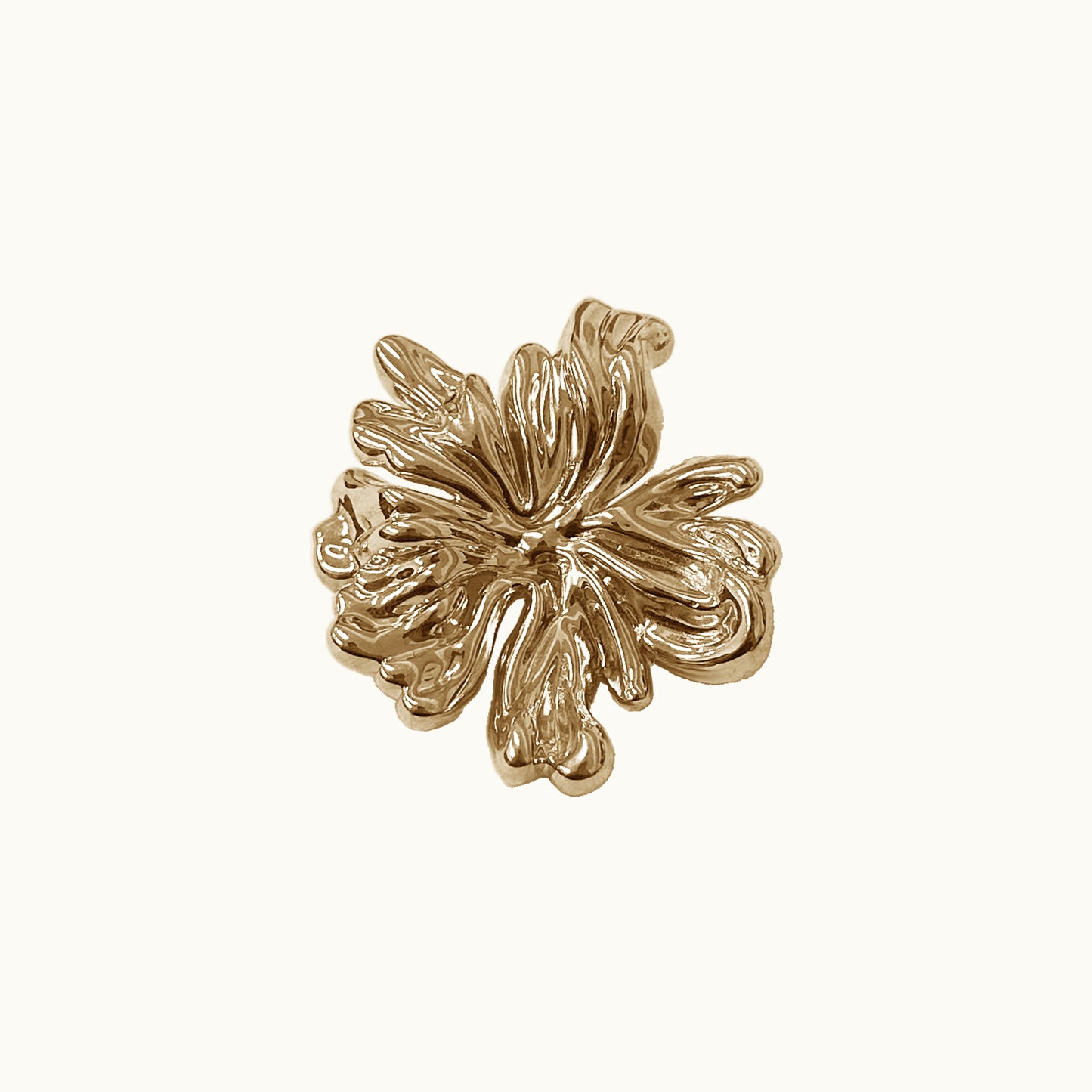 Broche Fiore Mini - Banho de Ouro