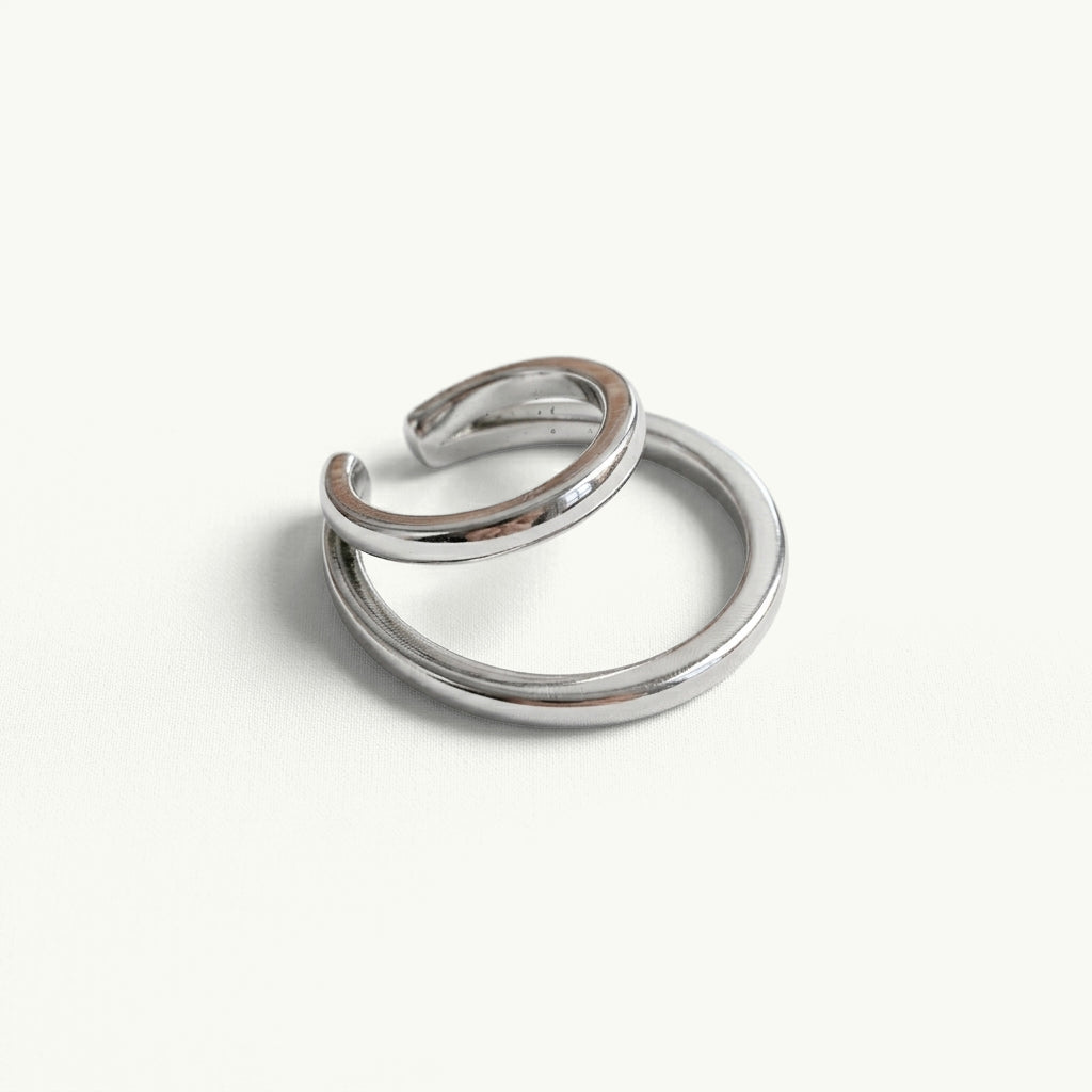 Earcuff 2C - Banho de Platina