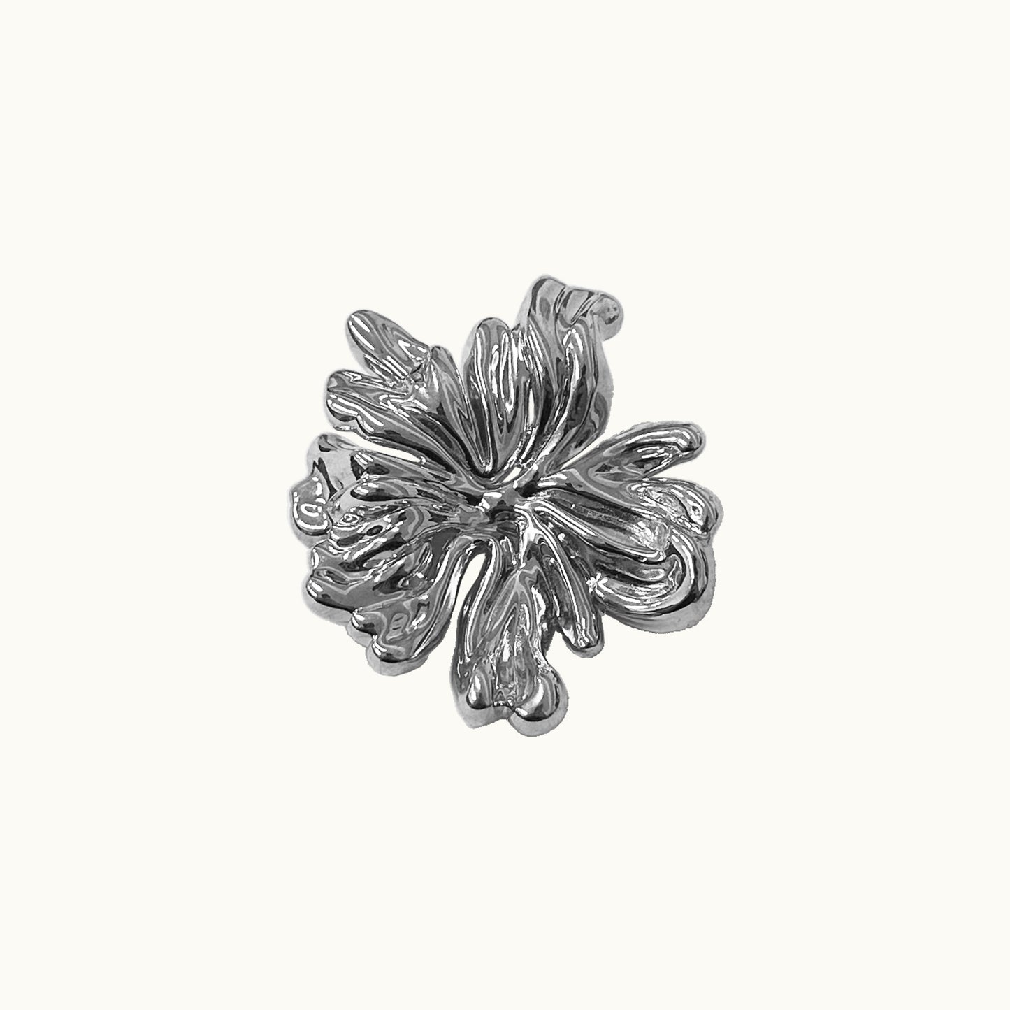 Broche Fiore Mini - Banho de Platina