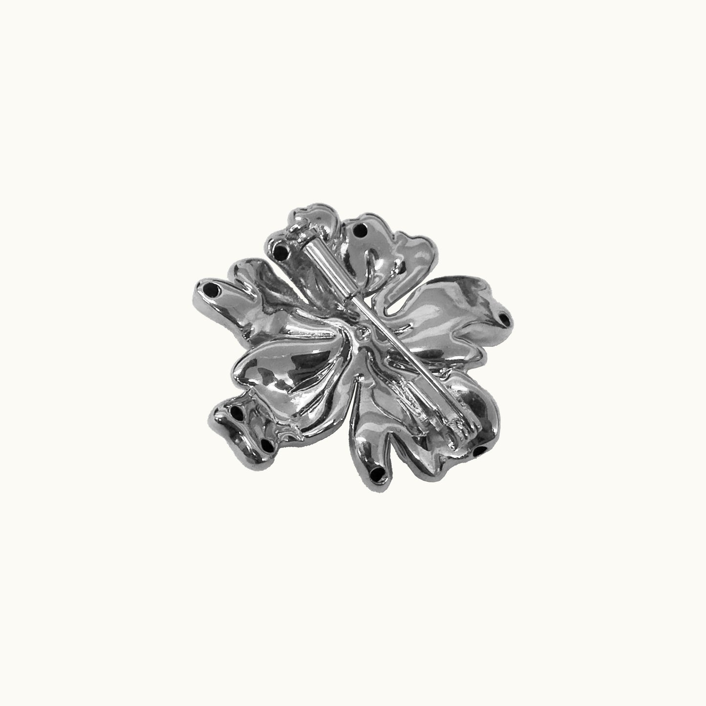 Broche Fiore Mini - Banho de Platina