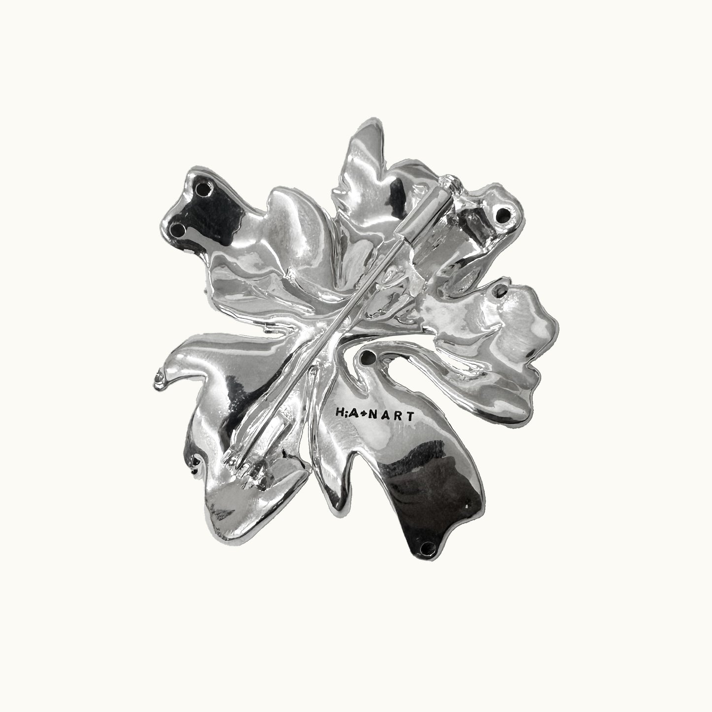 Broche Fiore - Banho de Platina