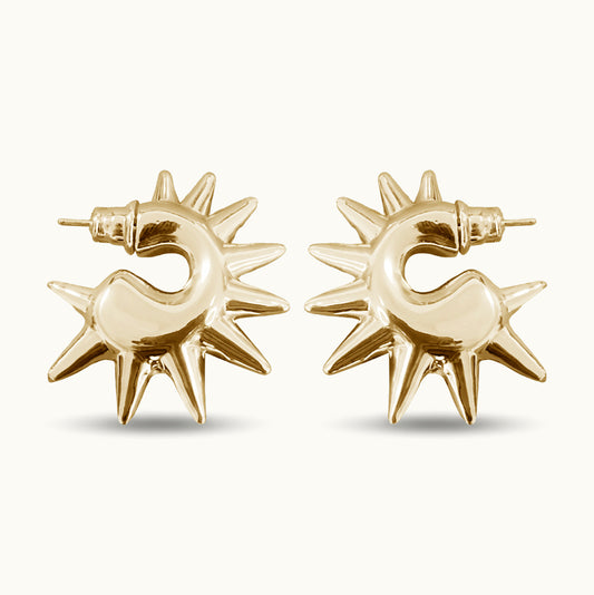 Brinco Punk - Banho de Ouro 18k