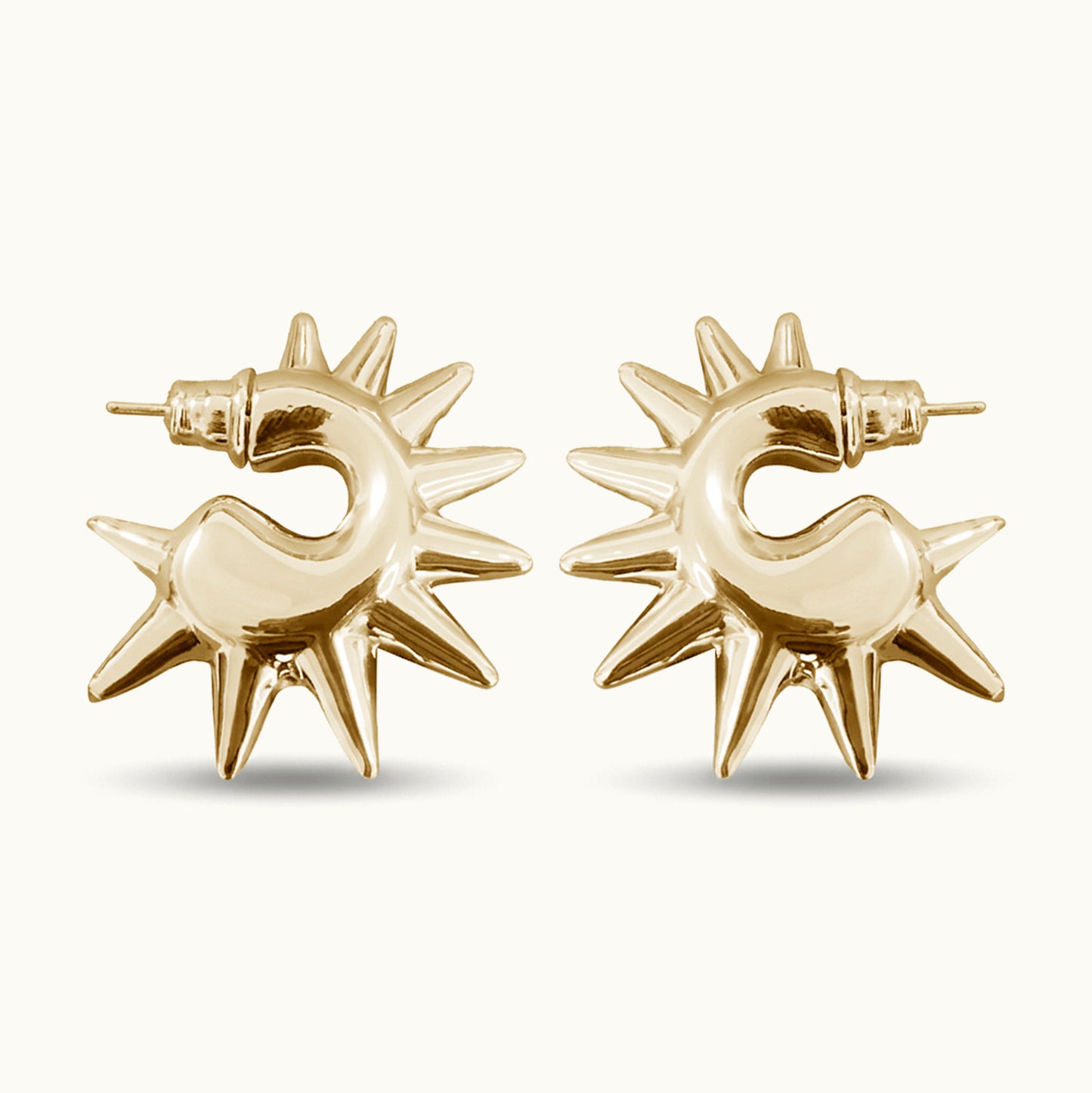 Brinco Punk - Banho de Ouro 18k