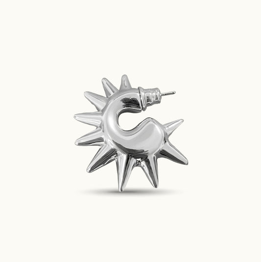 Brinco Punk Unitário - Banho de Platina