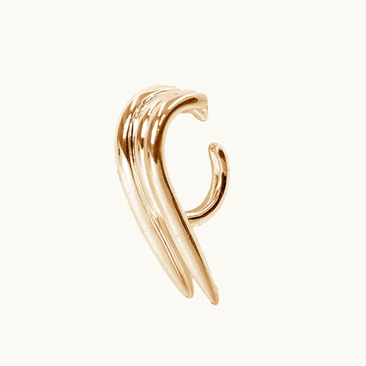 Earcuff Garras 3 - Banho de Ouro 18k