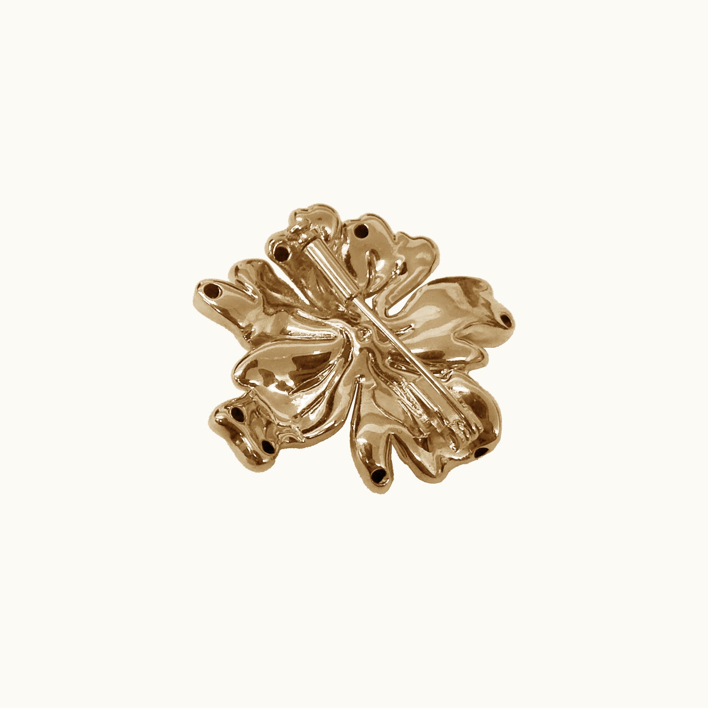 Broche Fiore Mini - Banho de Ouro