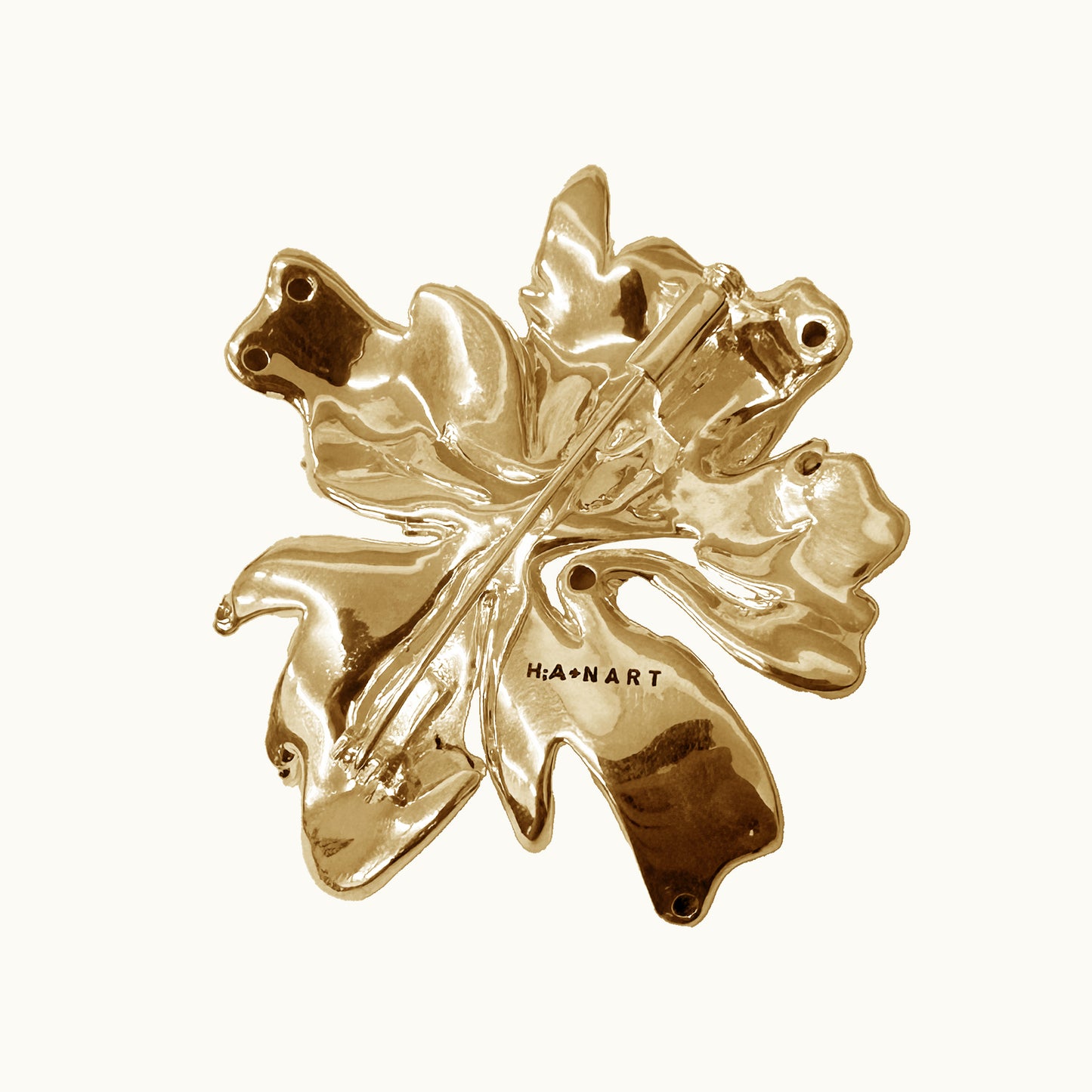 Broche Fiore - Banho de Ouro