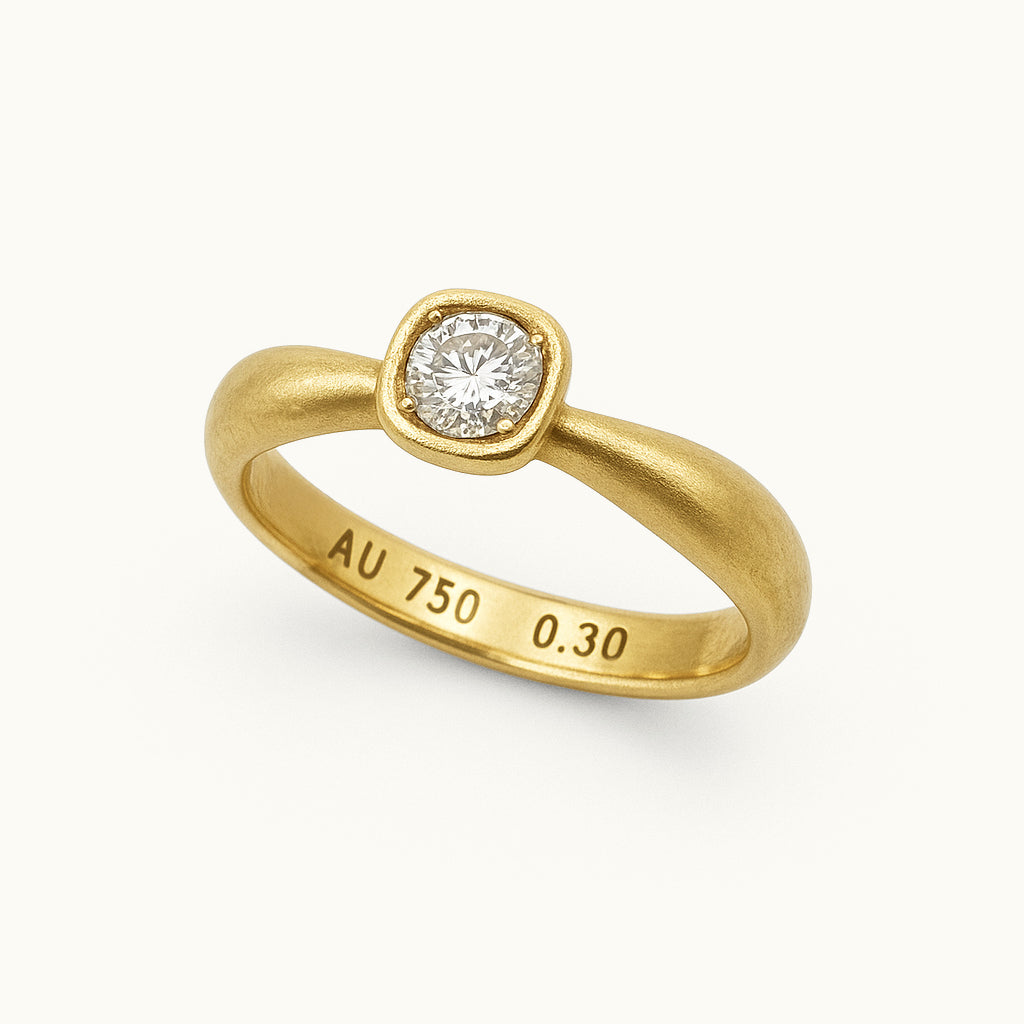 Solitário N1 - Ouro 18k e Diamante