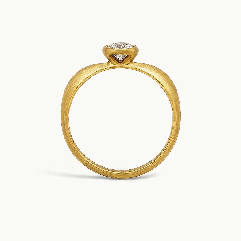 Solitário N1 - Ouro 18k e Diamante